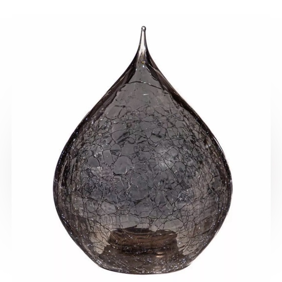 LED Glass Raindrops, set of 3 : Gray Finish New Christmas Holiday - Picture 5 of 9